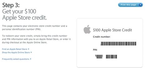 free apple store credit.